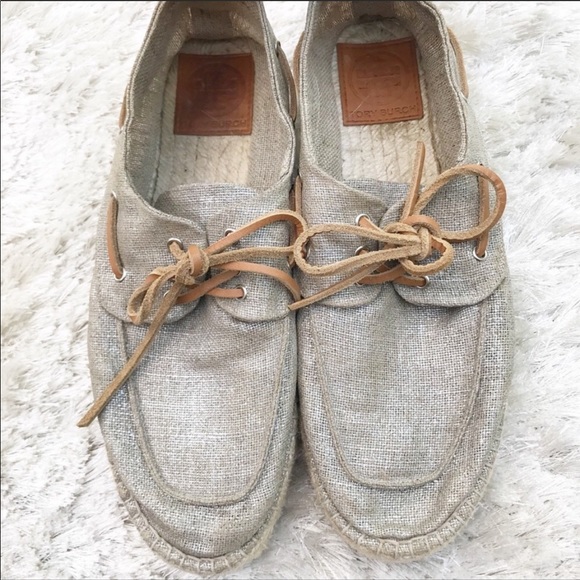 Tory Burch Shoes - Tory Burch Blanton Espadrille Boat Shoes